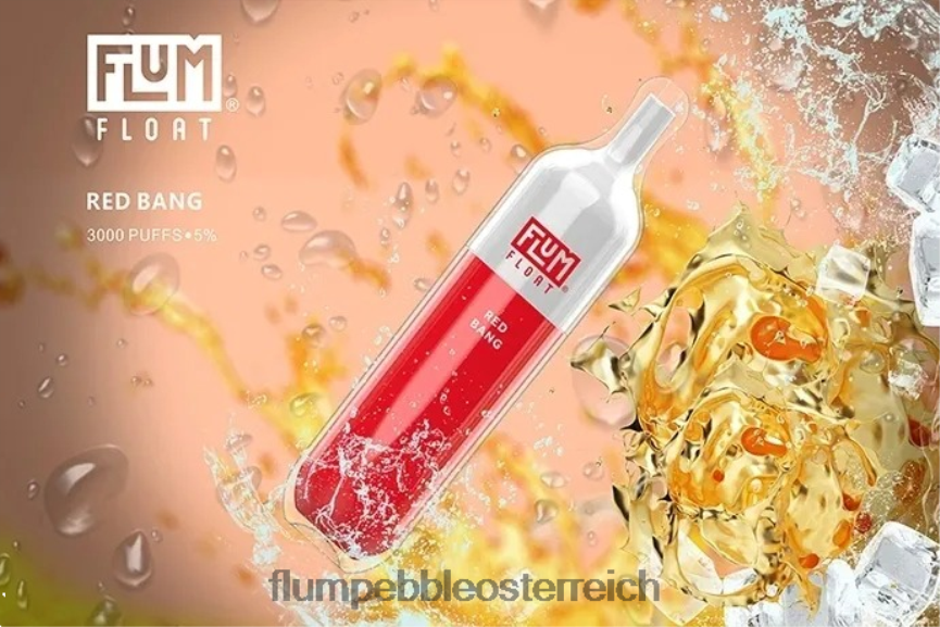 Flum Pebble Flavors - FLUM FLOAT 3000 Züge roter Knall 60R2BJ67