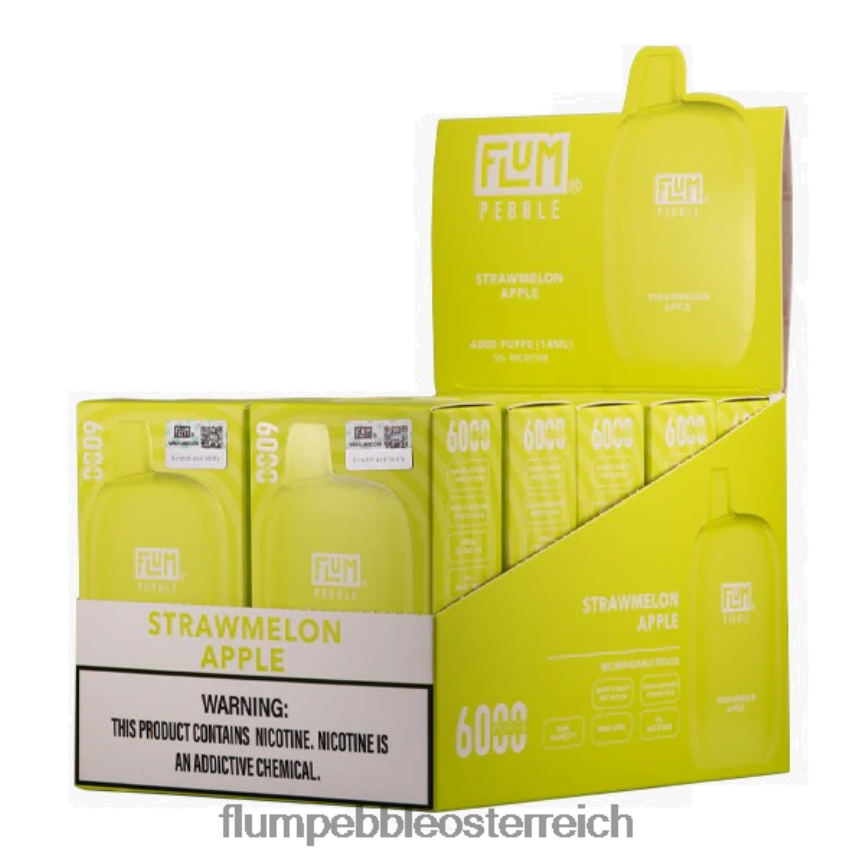 Flum Float Vape Flavors - FLUM PEBBLES 6000 Züge 10 Packungen Erdbeer-Apfel 60R2BJ79
