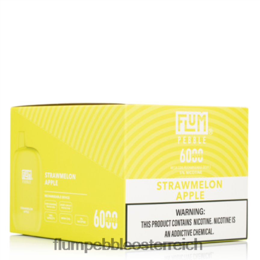 Flum Float Vape Flavors - FLUM PEBBLES 6000 Züge 10 Packungen Erdbeer-Apfel 60R2BJ79