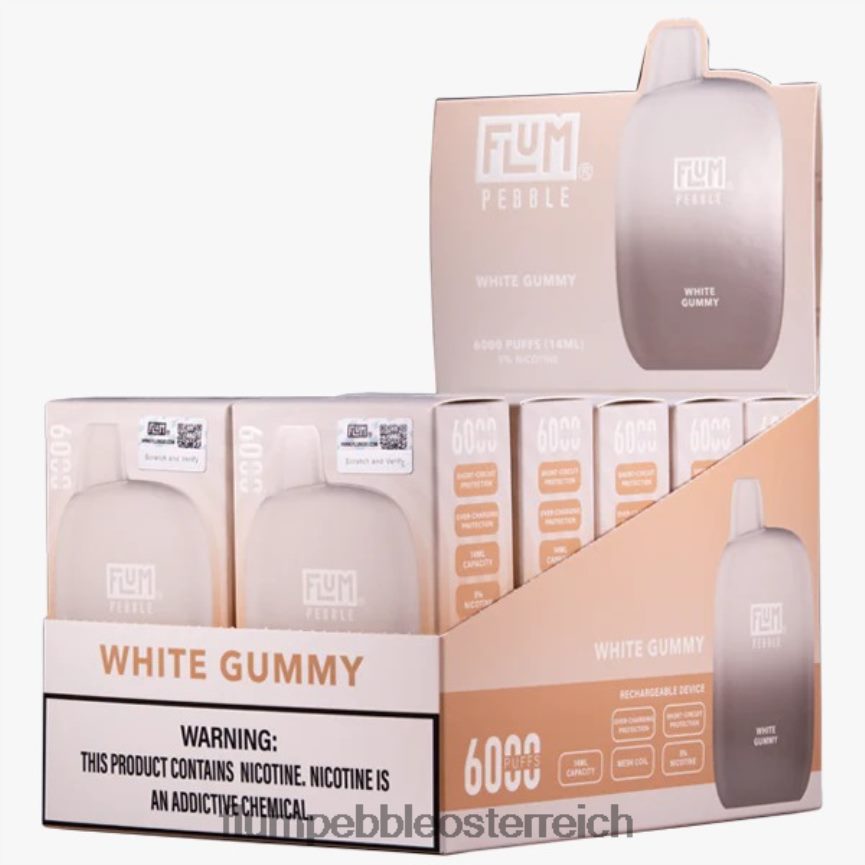 Flum Float Vape Near Me - FLUM PEBBLES 6000 Züge 10 Packungen weißes Gummi 60R2BJ88
