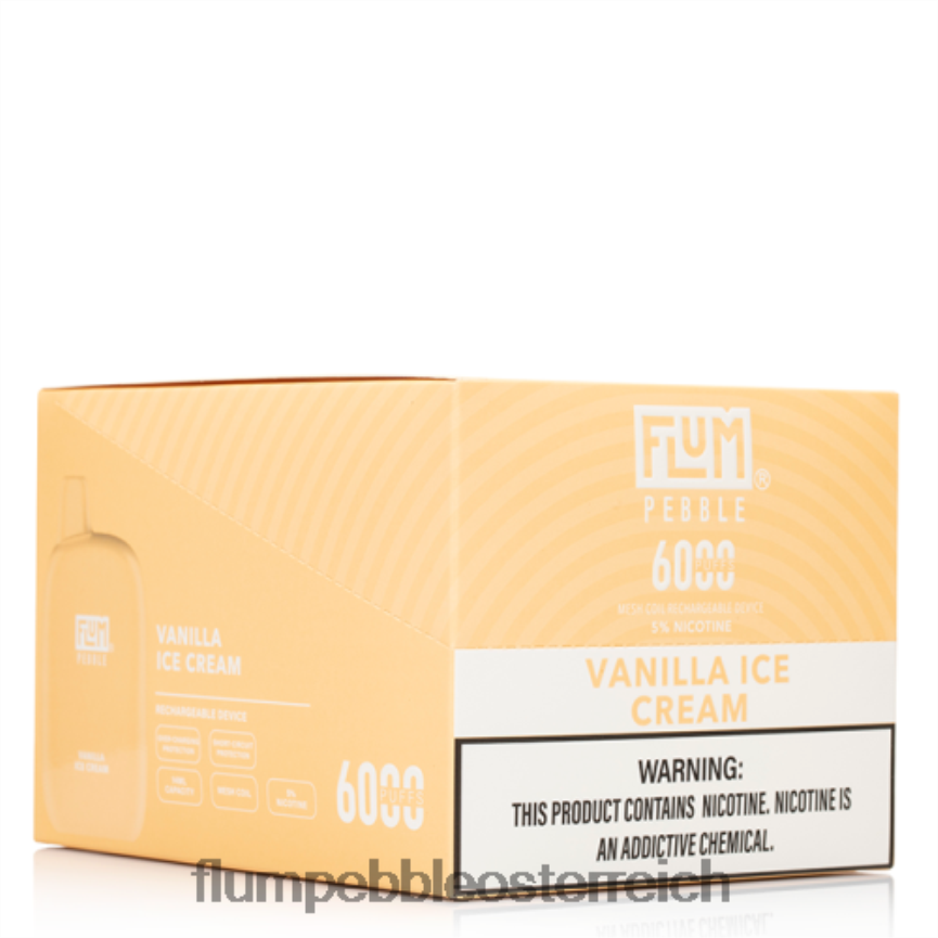 Flum Pebble Review - FLUM PEBBLES 6000 Züge 10 Packungen Vanille-Eiscreme 60R2BJ85