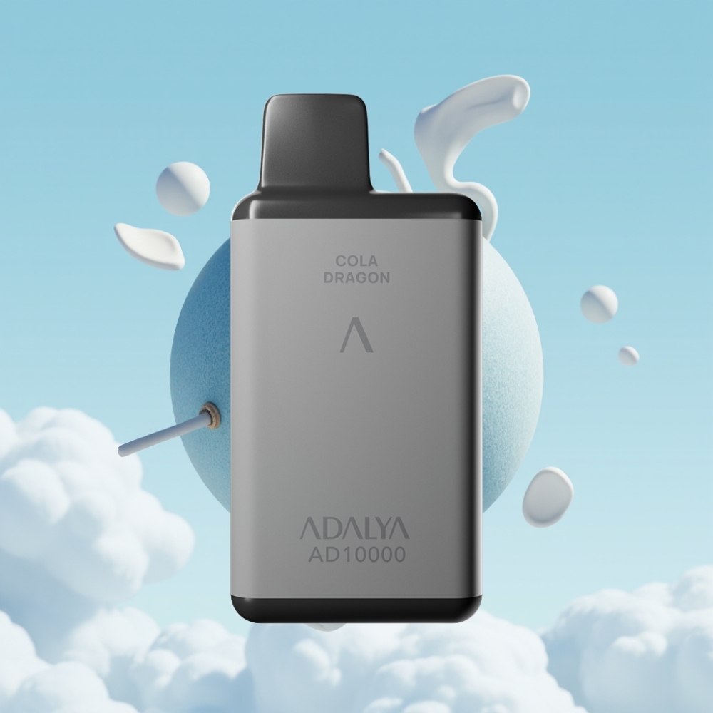 Adalya AD 10000 Puffs Space Gray Einweg-Vape USB-C Blaue Melone