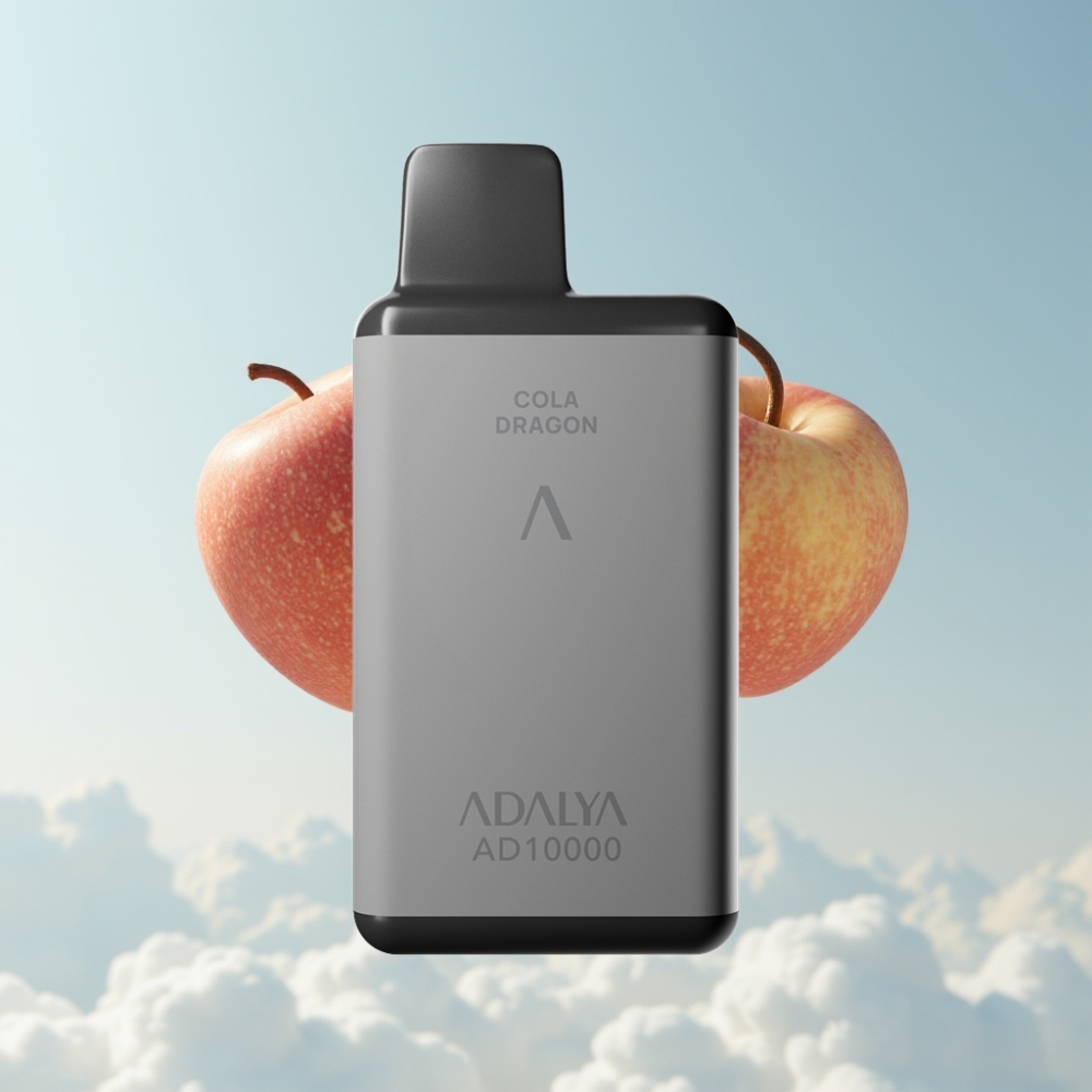 Adalya AD 10000 Puffs Space Gray USB-C Die Zwei Äpfel