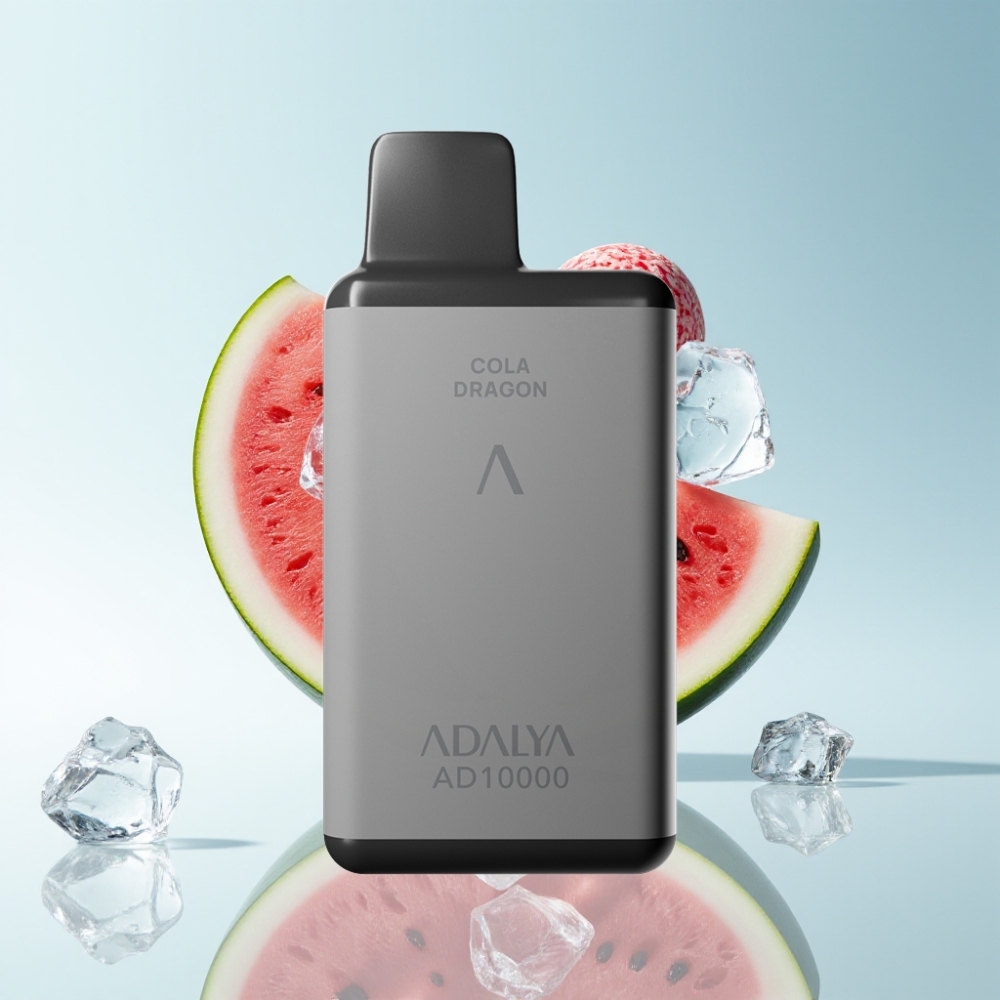 Adalya AD 10000 Puffs Space Gray Wassermelone Eis USB-C Aluminium