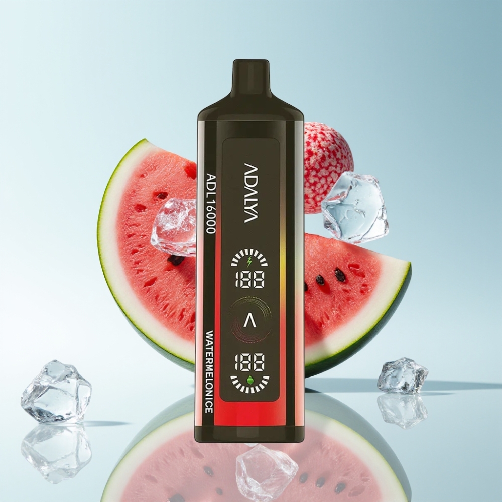 Adalya ADL 16000 PRO Wassermelone Eis Stahlrohr Digital Mesh Coil USB-C