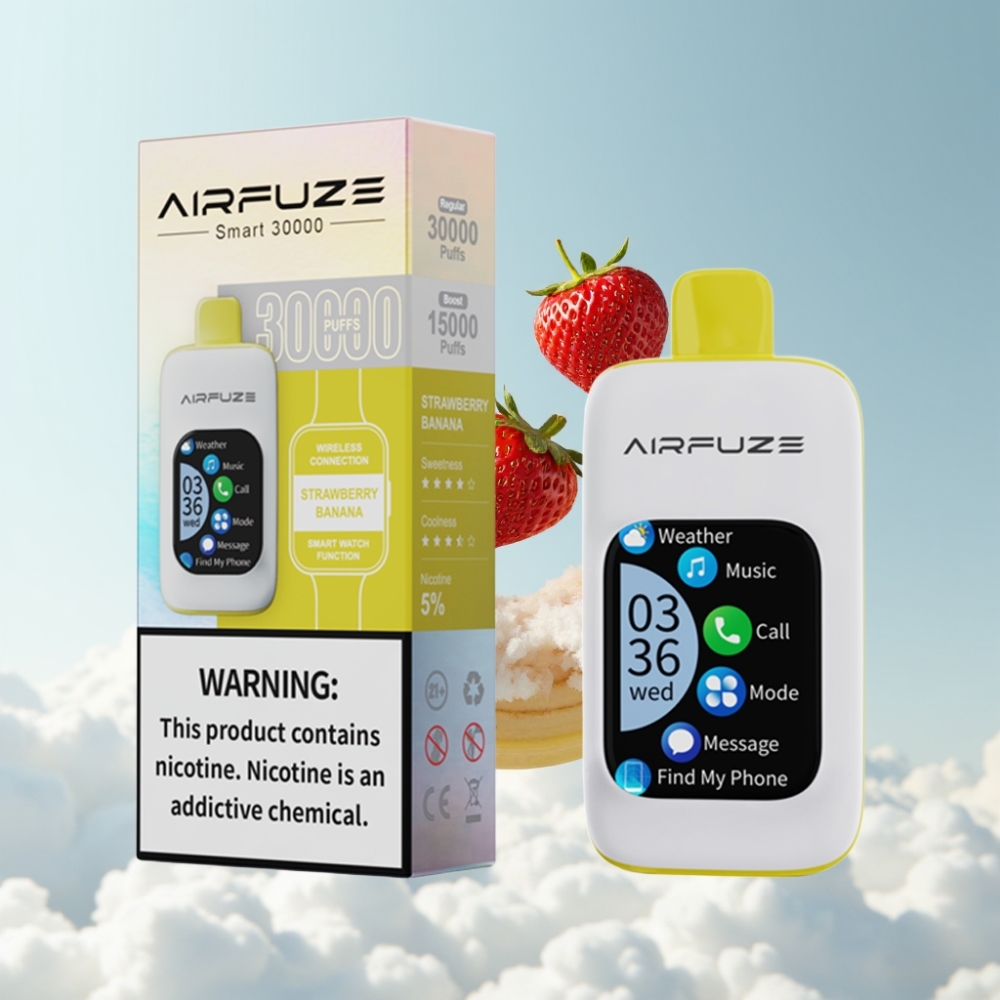 AirFuze Smart 30000 Puffs Disposable Pod 5% 900mAh Type-C Erdbeer Banane