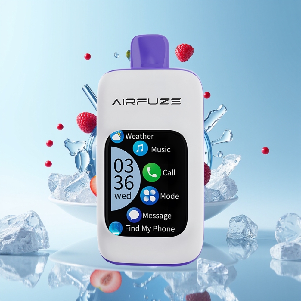AirFuze Smart 30000 Puffs Disposable Pod 900mAh Type-C Blau-Razz Eis