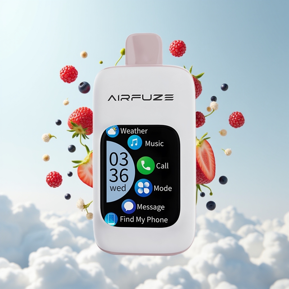 AirFuze Smart 30000 Puffs Disposable Pod Berry Burst 5% 900mAh Type-C 2.01" TFT