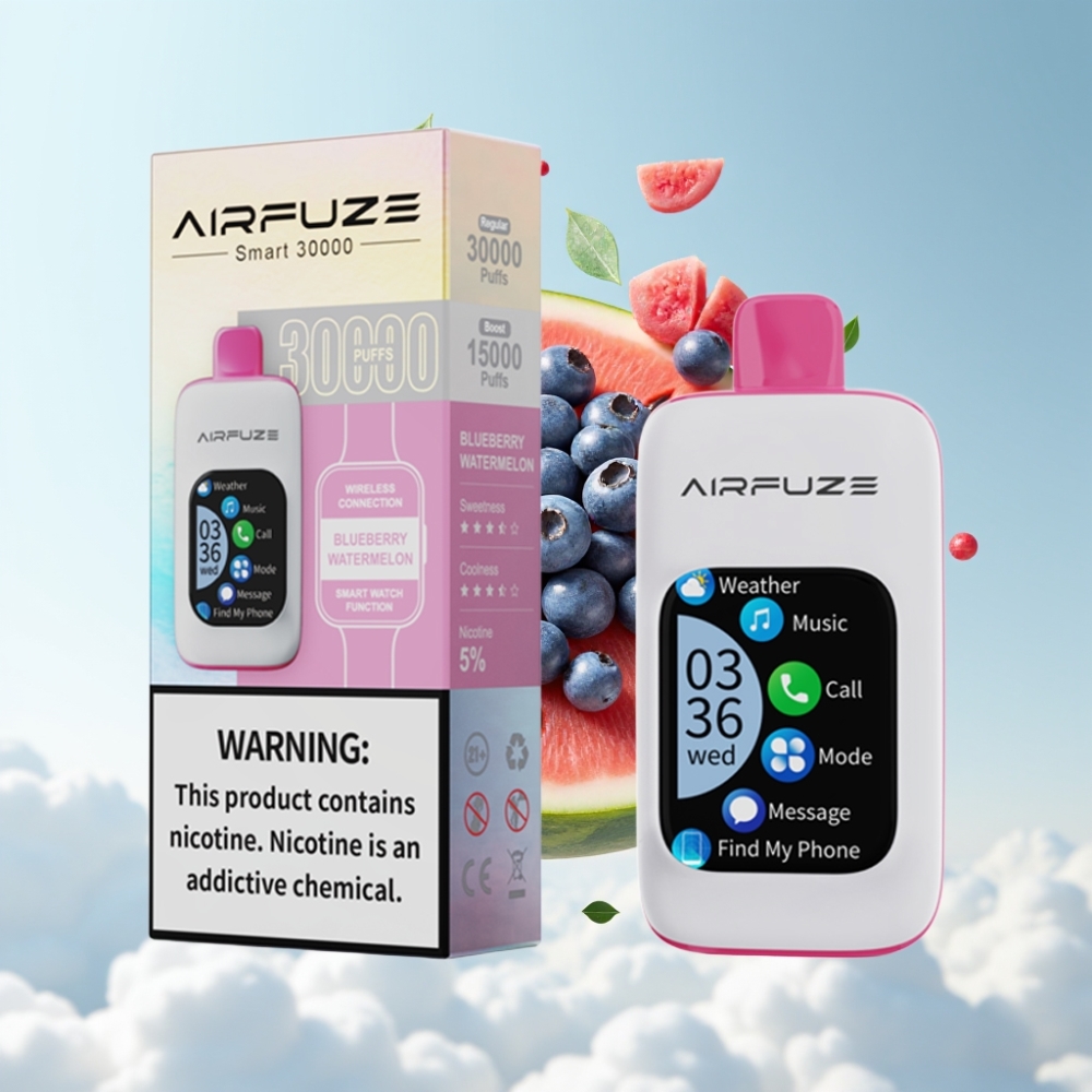 AirFuze Smart 30000 Puffs Einweg-Vape Heidelbeere Wassermelone 5% 900mAh Typ-C