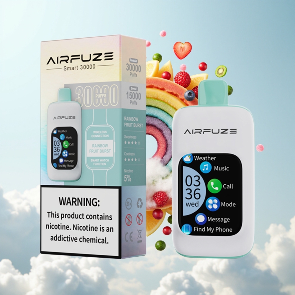AirFuze Smart 30000 Puffs Einweg-Vape Rainbow-Frucht-Explosion mit 5% Nikotin & 900mAh
