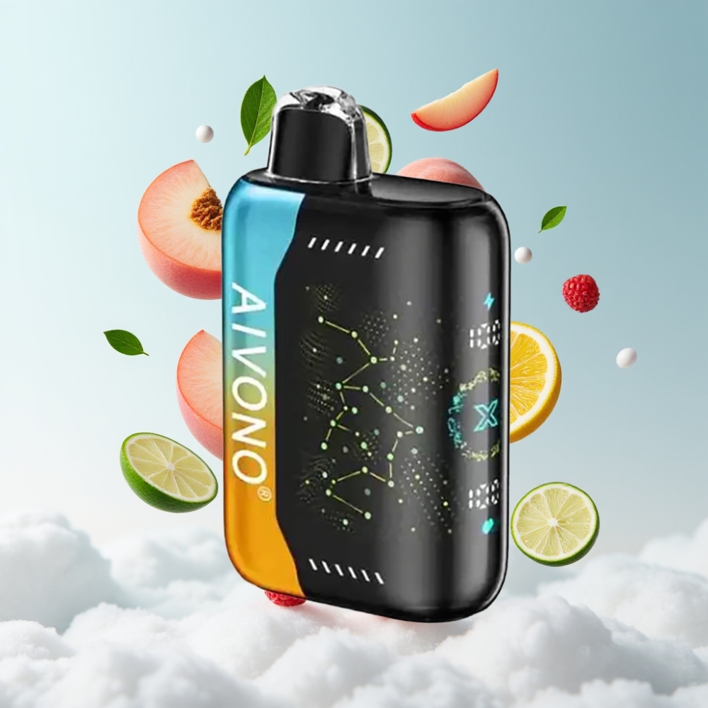 Aivono AIM BOOM 25000 Puffs 28ml 650mAh Himbeer Pfirsich Limette