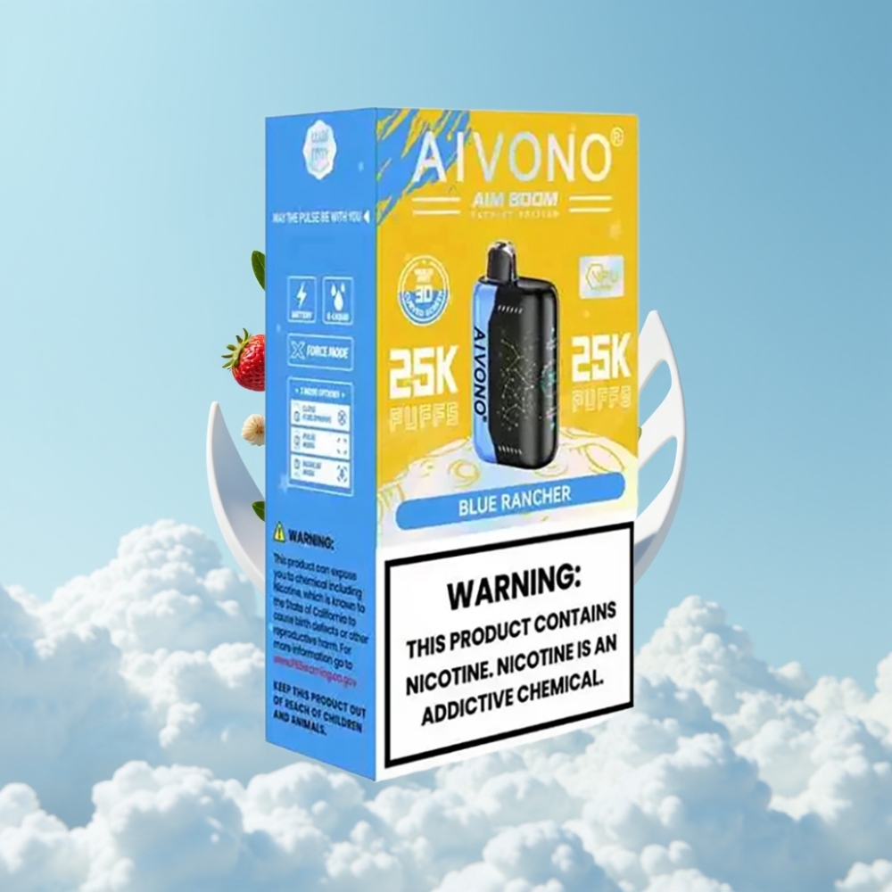 Aivono AIM BOOM 25000 Puffs 28ml 650mAh Typ-C Blauer Rancher