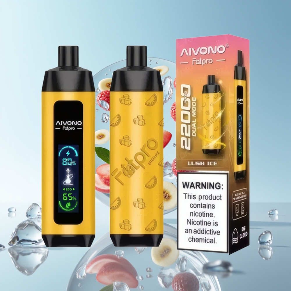 Aivono AIM FATPRO 22000 Puffs 28ml 5% Nic Lush Ice Rechargeable Dual Modes