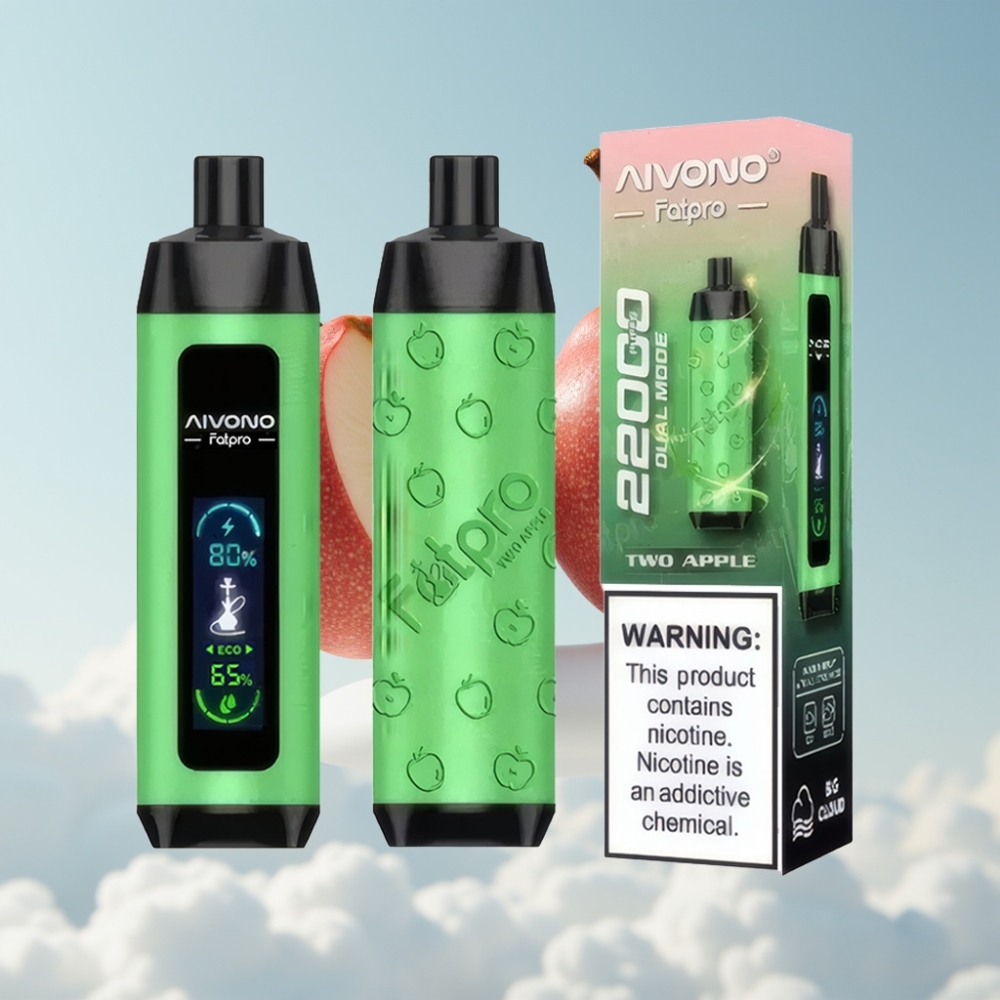 Aivono AIM FATPRO 22000 Puffs 28ml 5% Nikotin Dual Modes Zwei Apfel