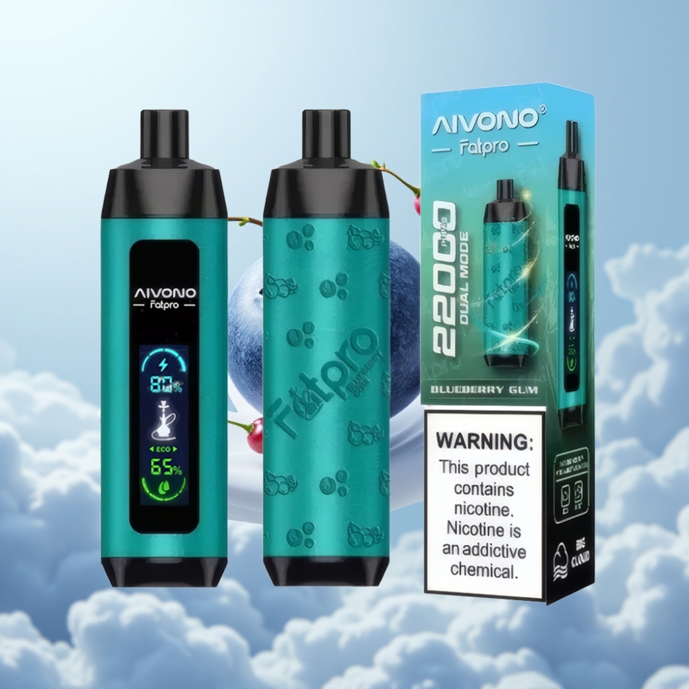 Aivono Aim Fatpro 22000 Puffs 28ml 5% Nikotin Blaubeergeschmack 600mAh Dual-Mode