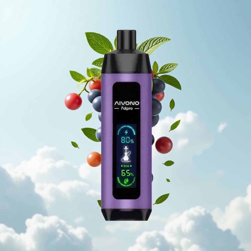 Aivono Aim Fatpro 22000 Puffs 28ml Grape Minze 600mAh Dual Mode Mesh Coil