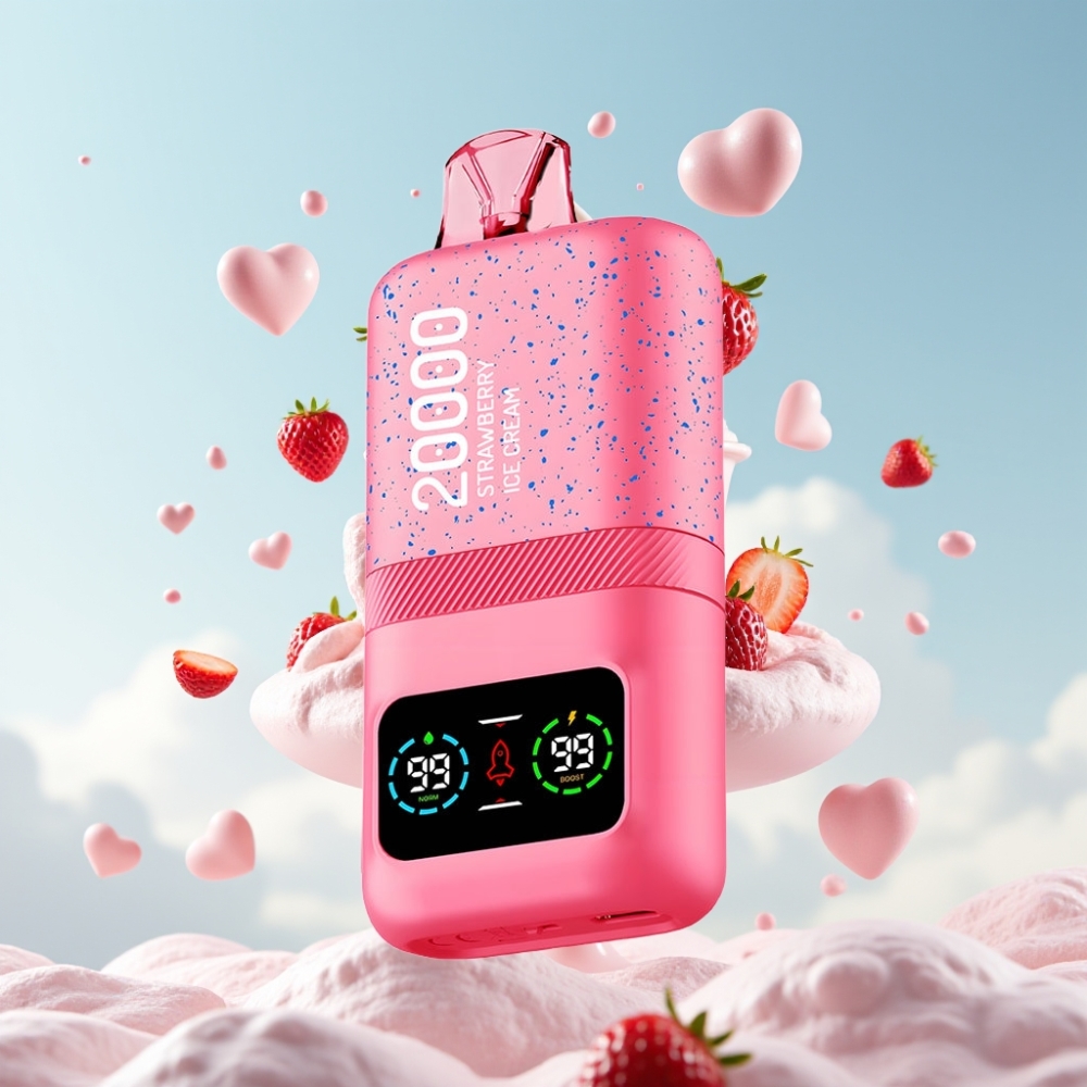 Aivono AIM MAGIC 20000 Puffs 26ml Erdbeereis Typ-C LCD Dual Mesh