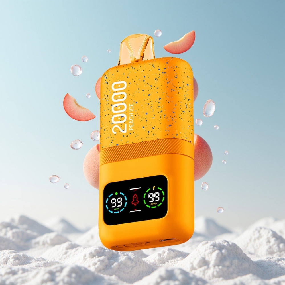 Aivono AIM MAGIC 20000 Puffs Dual Mesh Coils LCD Display Typ-C Peach Ice