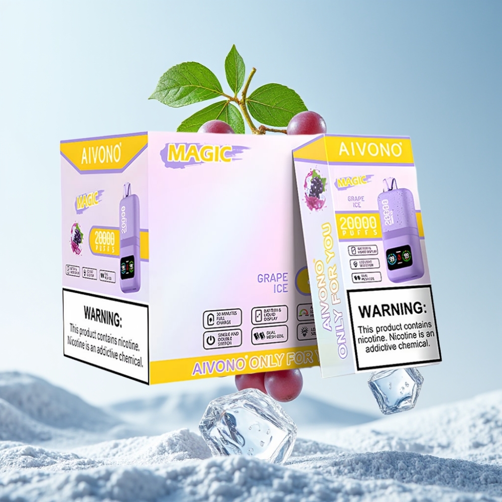 Aivono AIM MAGIC 20000 Puffs Dual Mesh LCD Typ-C Grape Eis