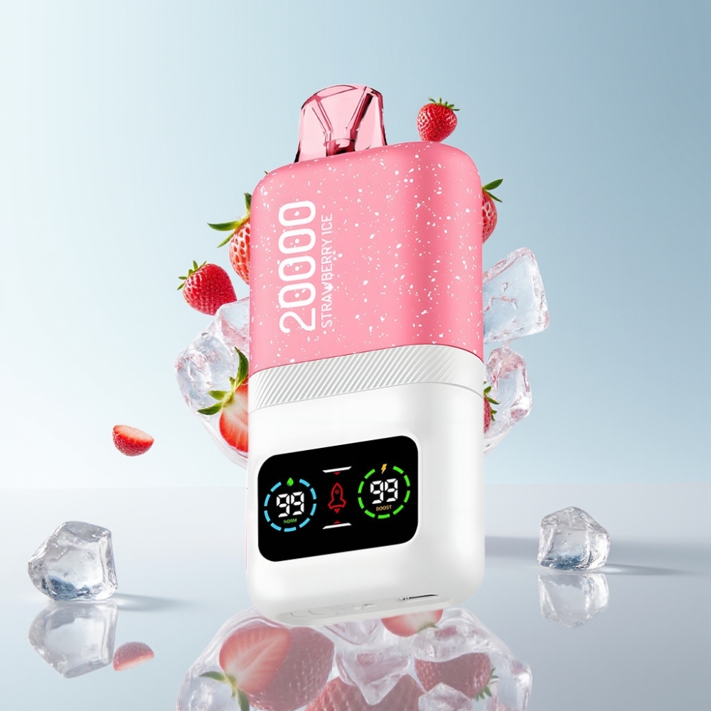 Aivono AIM MAGIC 20000 Puffs Typ-C LCD Erdbeer-Eis Dual Mesh 26ml
