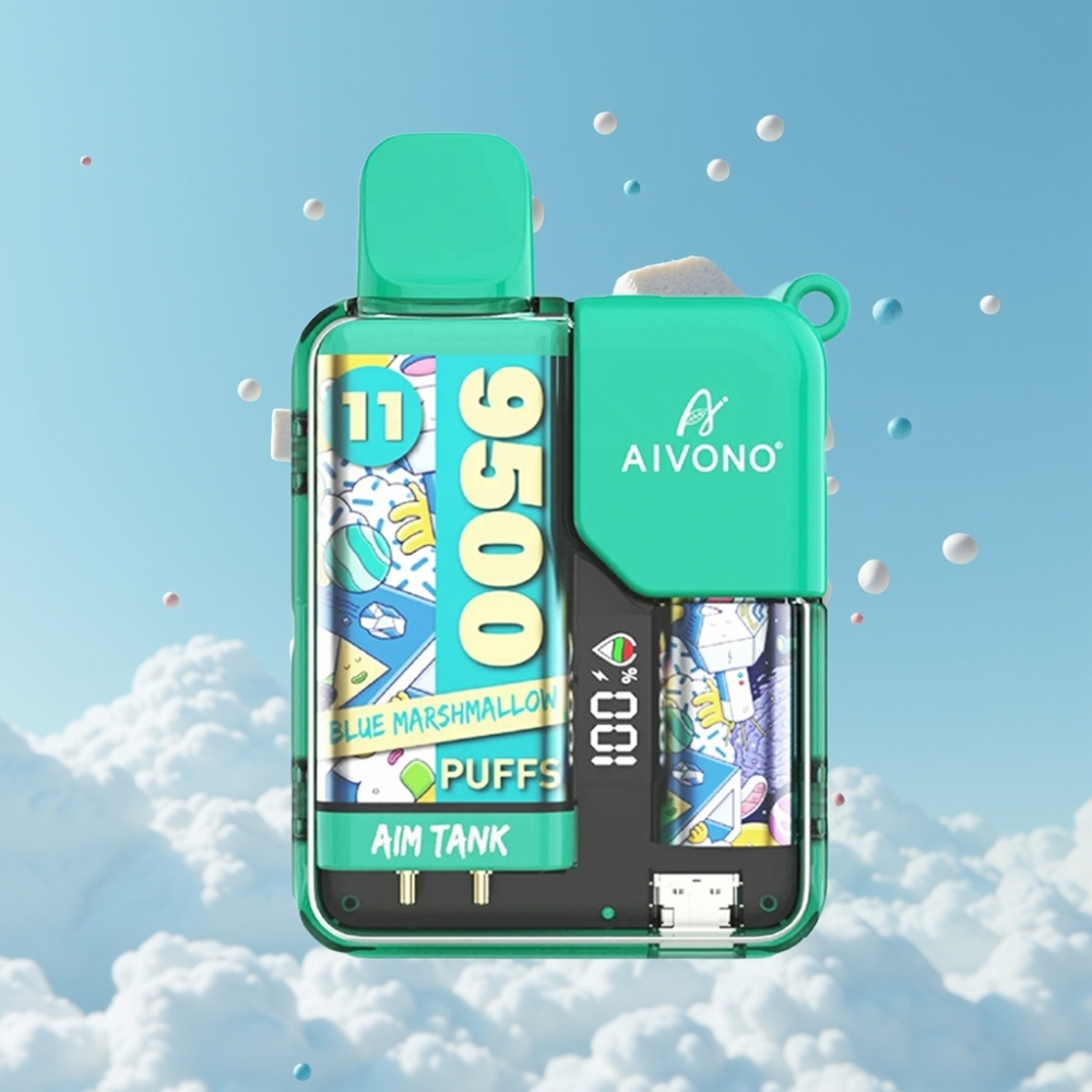 Aivono AIM-TANK 9500 Puffs 18ml 650mAh LCD Blauer Marshmallow
