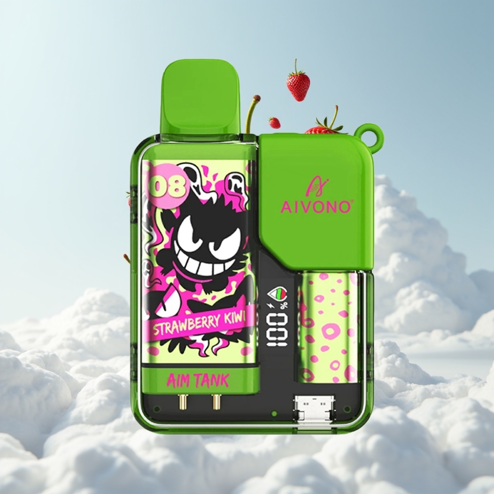 Aivono AIM-TANK 9500 Puffs 18ml 650mAh LCD Erdbeer-Liwi