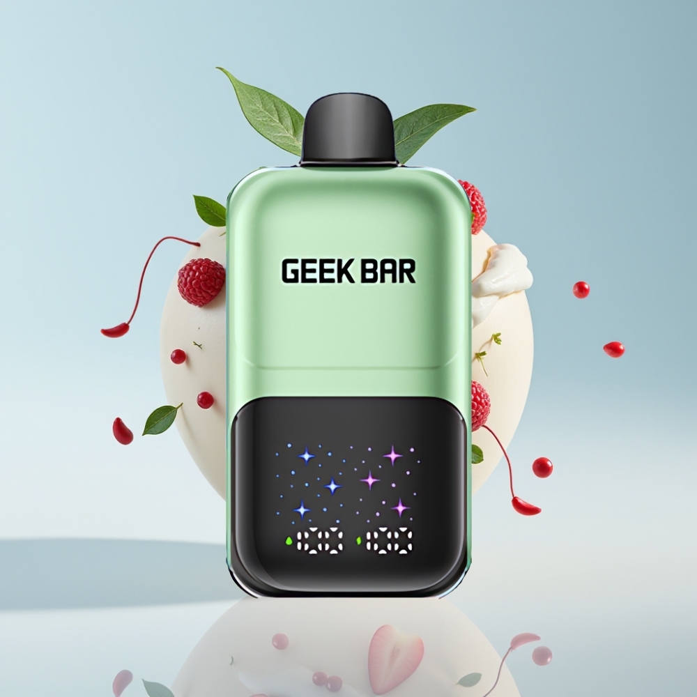 GEEK BAR 2GO 50000 Puffs Dual Tank 20ml Doppelapfel A&B Interaktiver Bildschirm Aufladbar