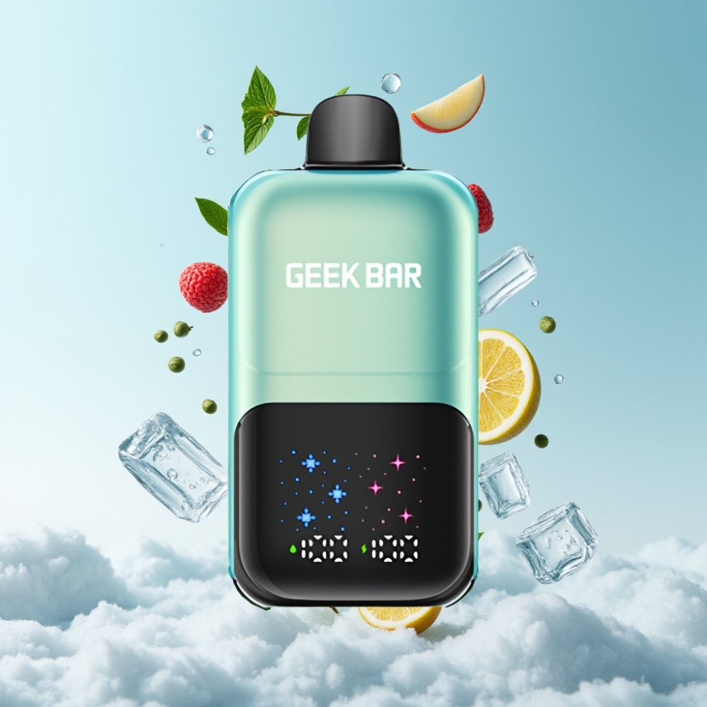 GEEK BAR 2GO 50000 Puffs Dual Tank 20ml Kühle Minze Eis Rechargeable