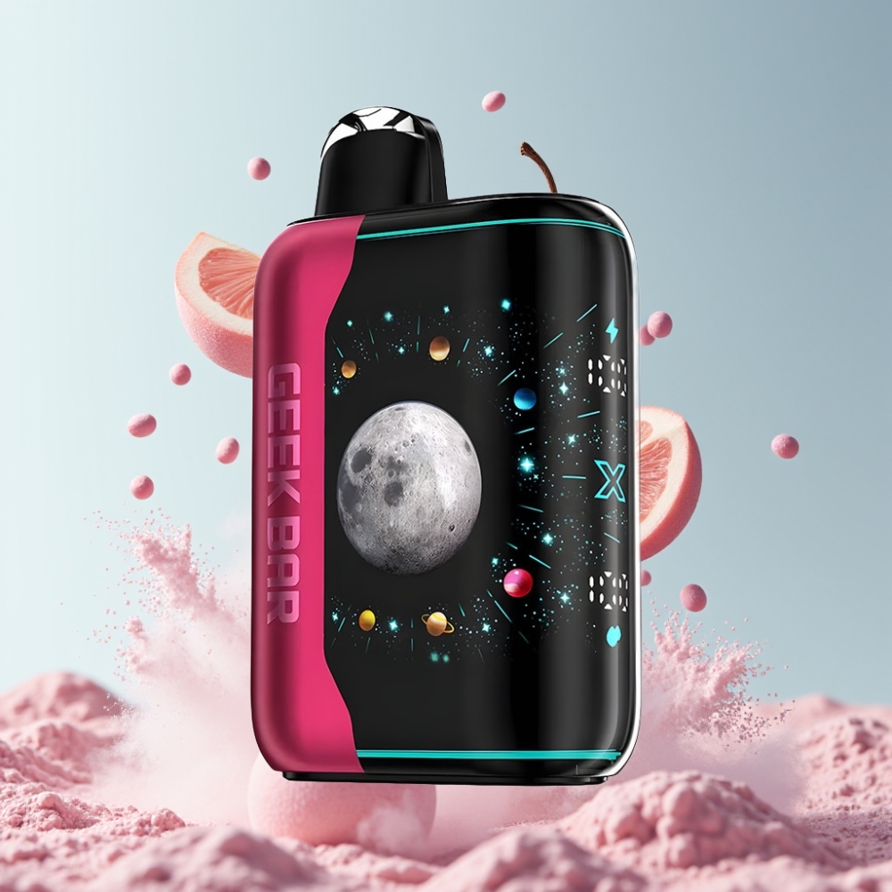 GEEK BAR Platinum Edition 25000 Puffs 20mL Dynamic 3D Curved Screen Sauer Pinkstaub