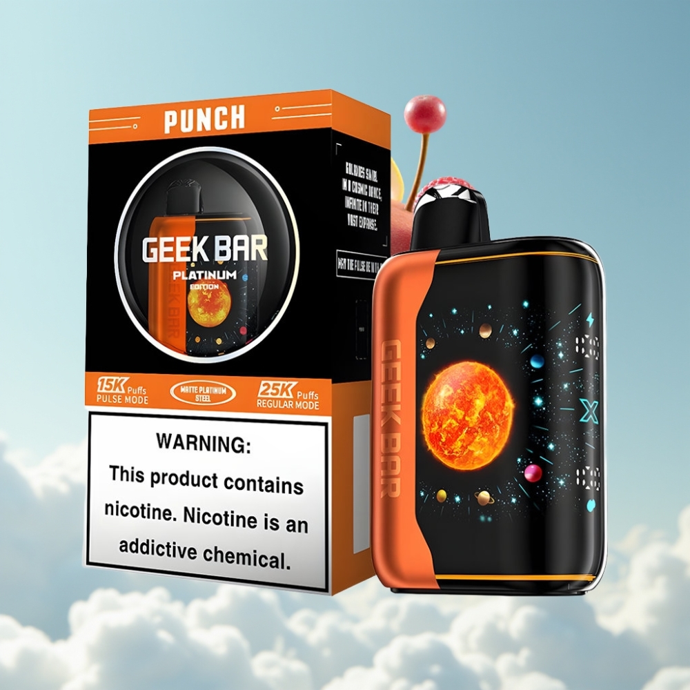 GEEK BAR Platinum Edition 25000 Puffs 20mL Punch Edelstahl USB-C Dual Mesh