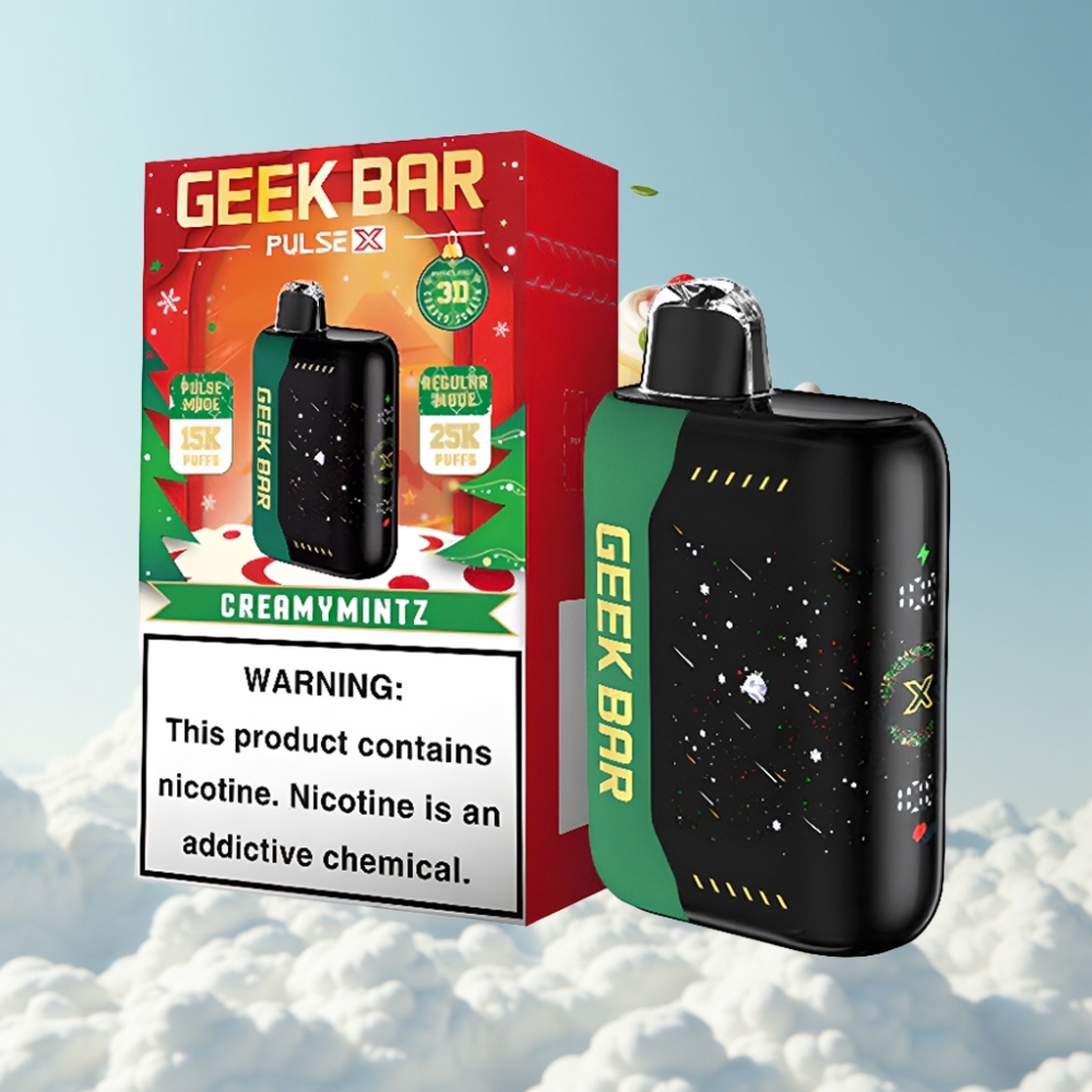 Geek Bar Pulse X 25000 Puffs 18mL 0-5% Nikotin USB-C Dual Mesh Weihnachtsedition