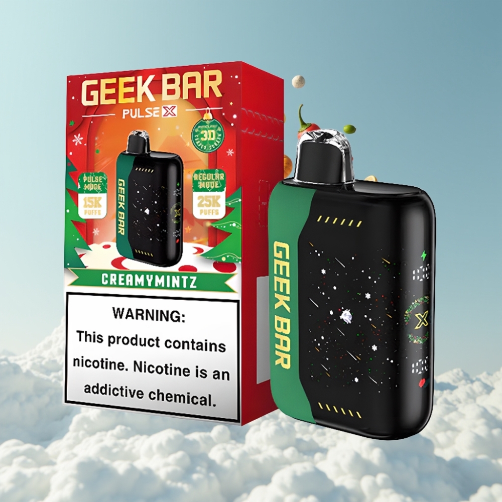 Geek Bar Pulse X 25000 Puffs 18mL 0-5% Nikotin USB-C Dual Mesh Weihnachtsedition