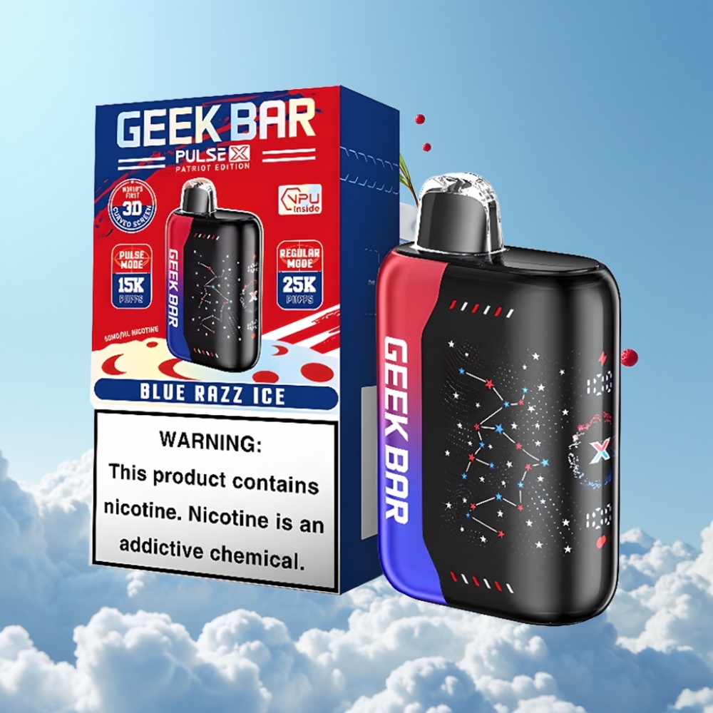 Geek Bar Pulse X 25000 Puffs 18mL Dual Mesh Coil Patriot Edition