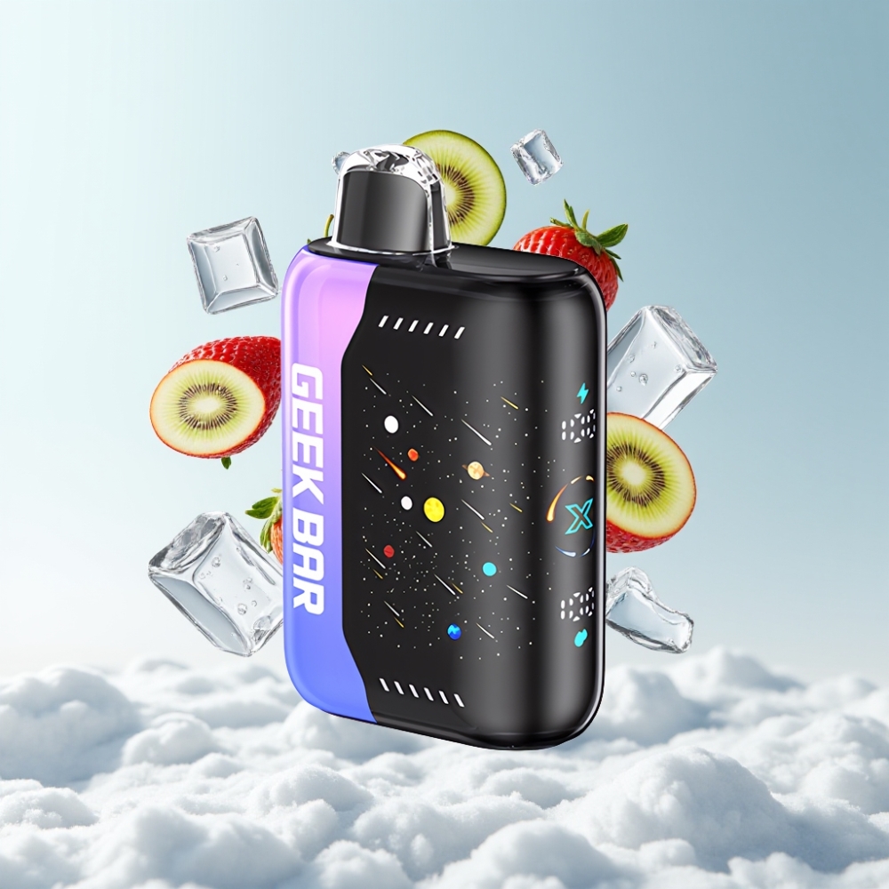 GEEK BAR Pulse X 42K Puffs Meteor Edition Erdbeer-Kiwi-Eis mit 820mAh Akku & Dual Mesh Coil