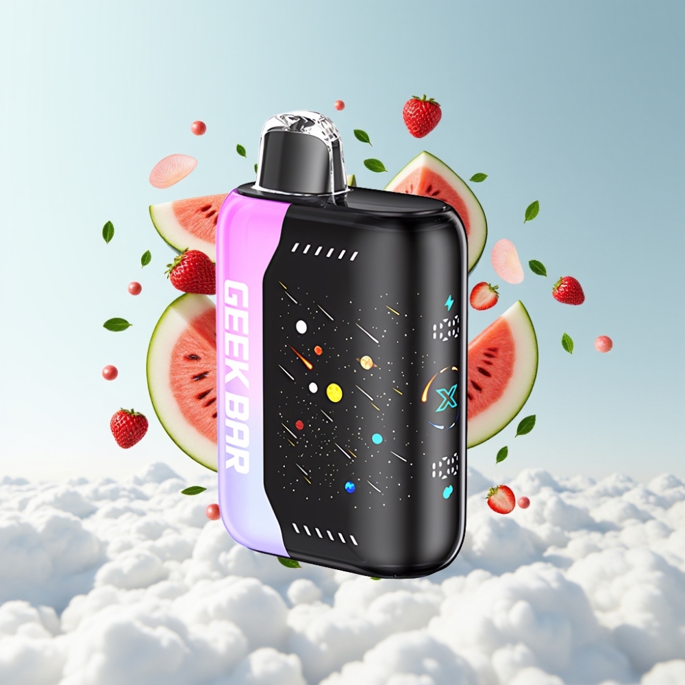 GEEK BAR Pulse X 42K Puffs Meteor Edition Erdbeer-Wassermelone mit 820mAh Akku & 3D-Curved-Screen