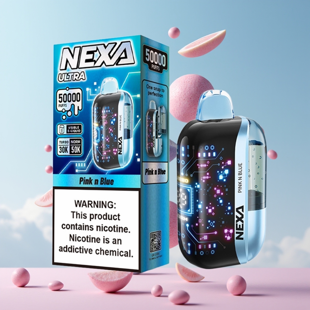 NEXA Ultra 50K Einweg-Vape 20ml 5% Pink Blau Typ-C 3D Display