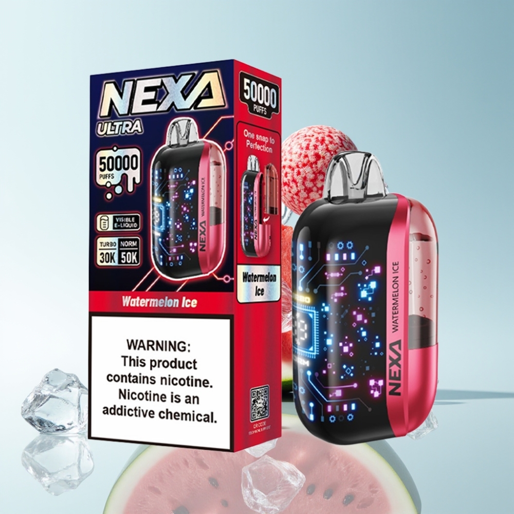 NEXA Ultra 50K Einweg-Vape 20ml 800mAh 5% Wassermelone Eis Typ-C