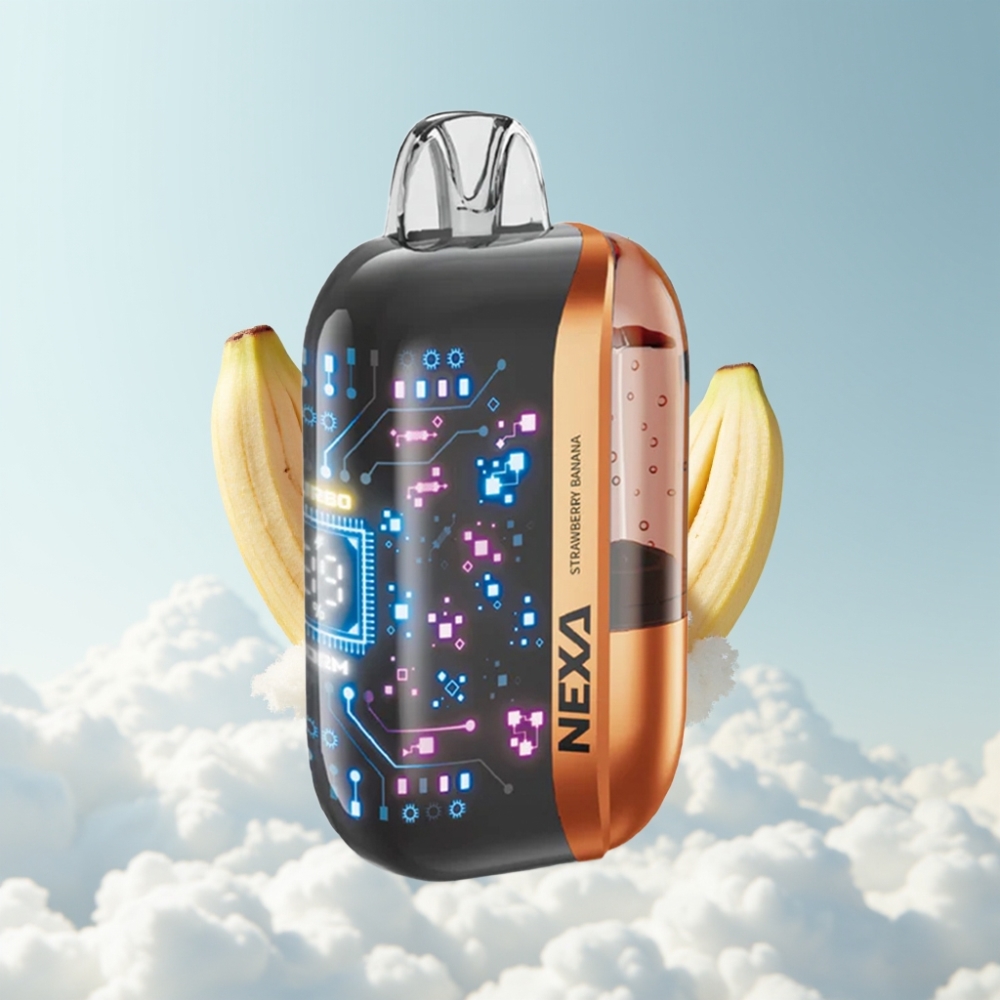 NEXA Ultra 50K Einweg-Vape 50000 Puffs 20ml 5% Erdbeer Banane Dual Mesh Typ-C