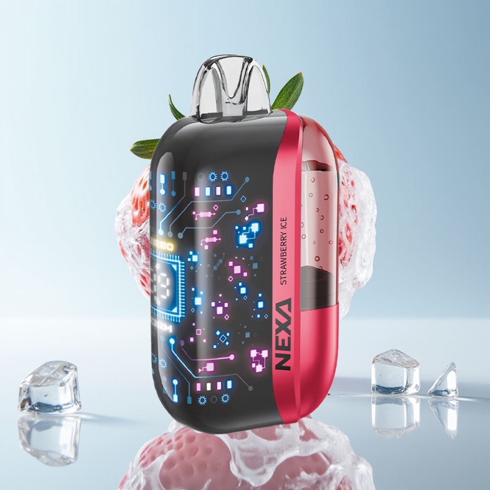 NEXA Ultra 50K Einweg-Vape 50000 Puffs 20ml 5% Erdbeer-Eis Typ-C 3D-Display