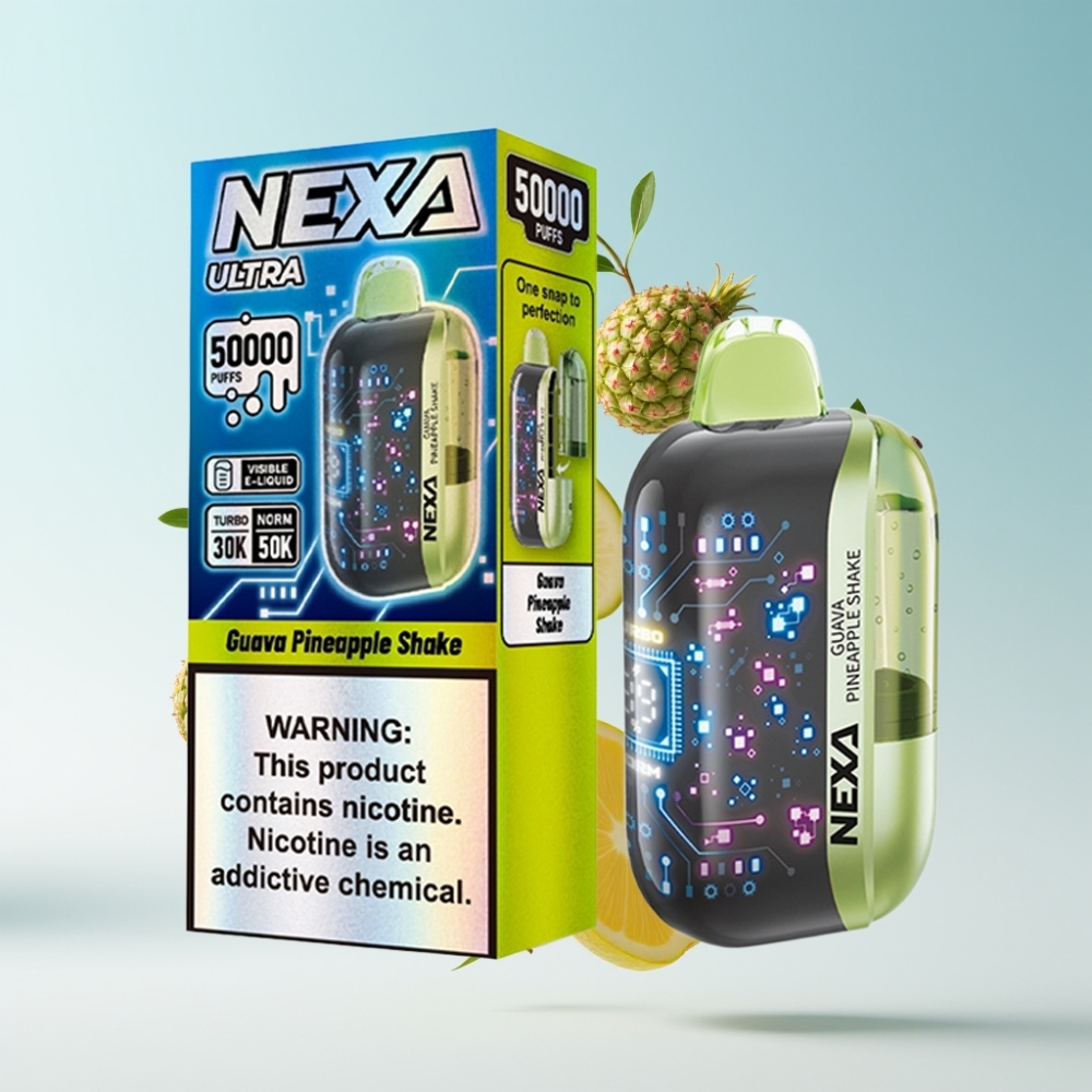 NEXA Ultra 50K Einweg-Vape 50000 Puffs 20ml 5% Guava-Ananas Shake Typ-C