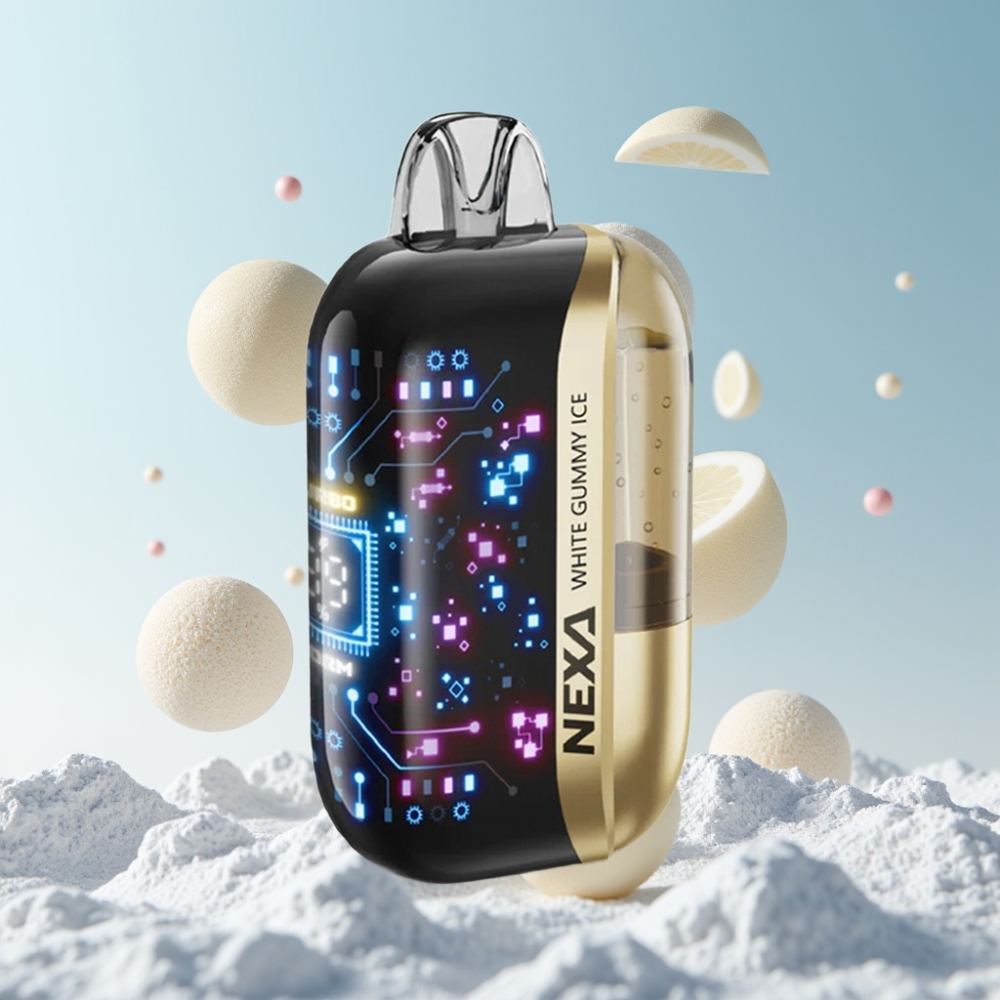 NEXA Ultra 50K Einweg-Vape White Gummy Ice 20ml 5% 0.9ohm Dual Mesh