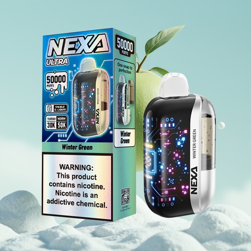 NEXA Ultra 50K Einweg-Vape Wintergrün 20ml 5% 0.9ohm Dual Mesh