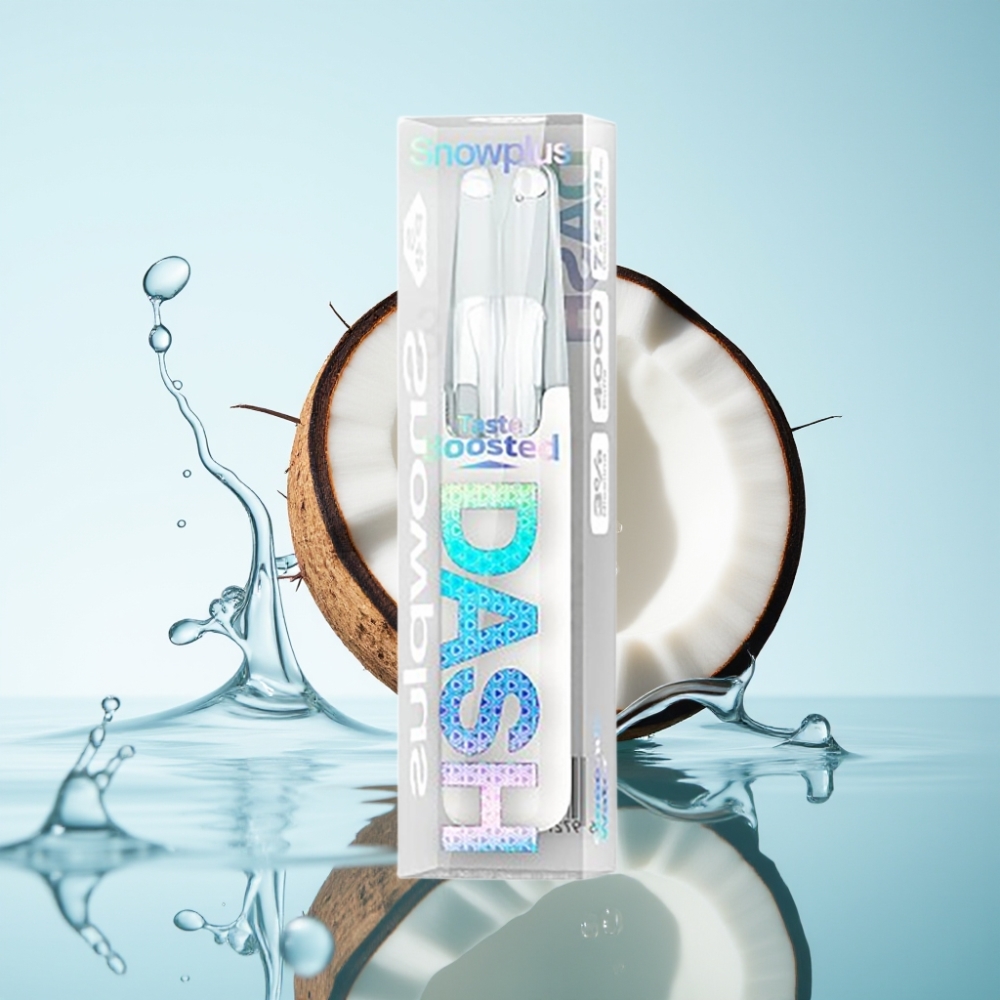 Snowplus Dash 4000 Puffs Disposable Kokoswasser Keramik-Atomizer 7,5 ml 5%