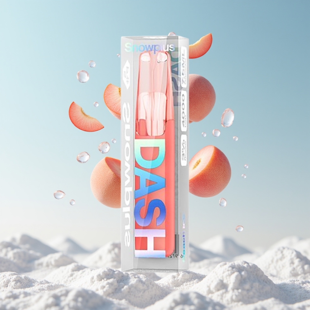 Snowplus Dash 4000 Puffs Keramik-Akku 530 mAh Pfirsich-Eis