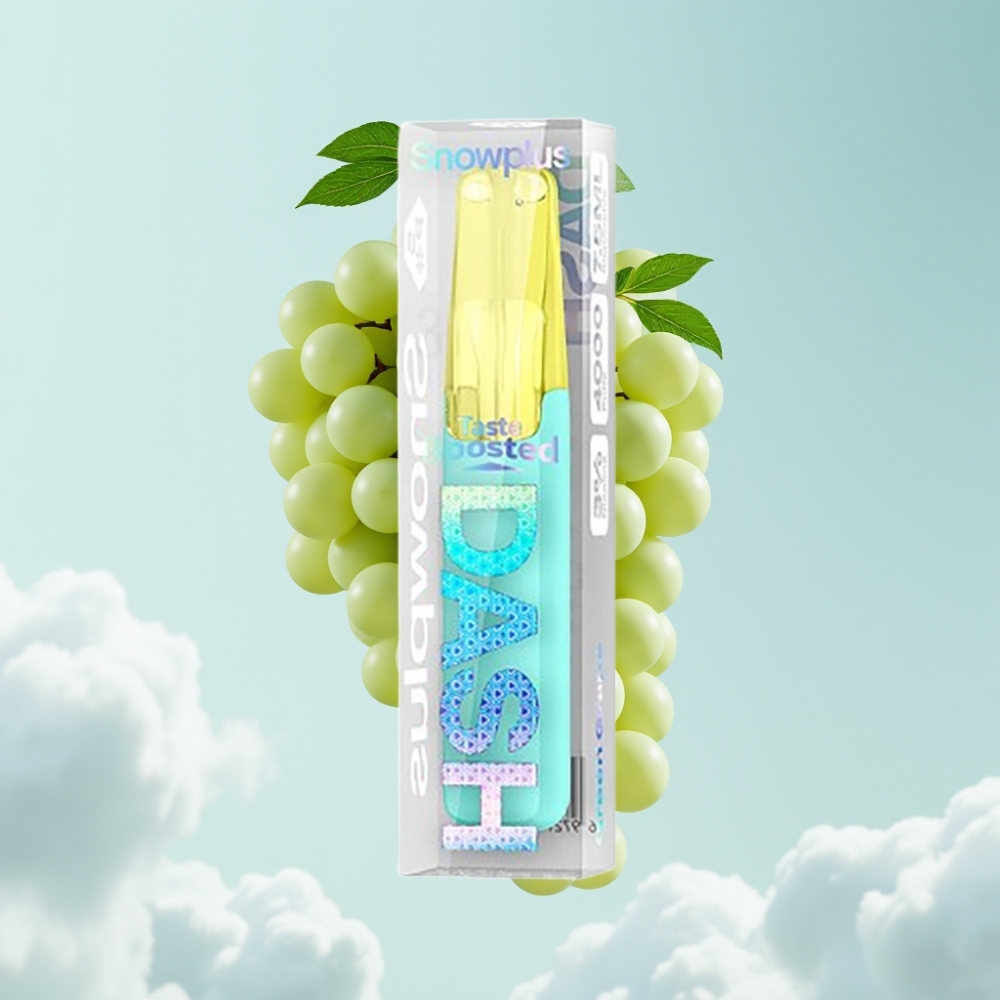 Snowplus Dash 4000 Puffs Keramik-Atomizer 7,5 ml Grüne Traube