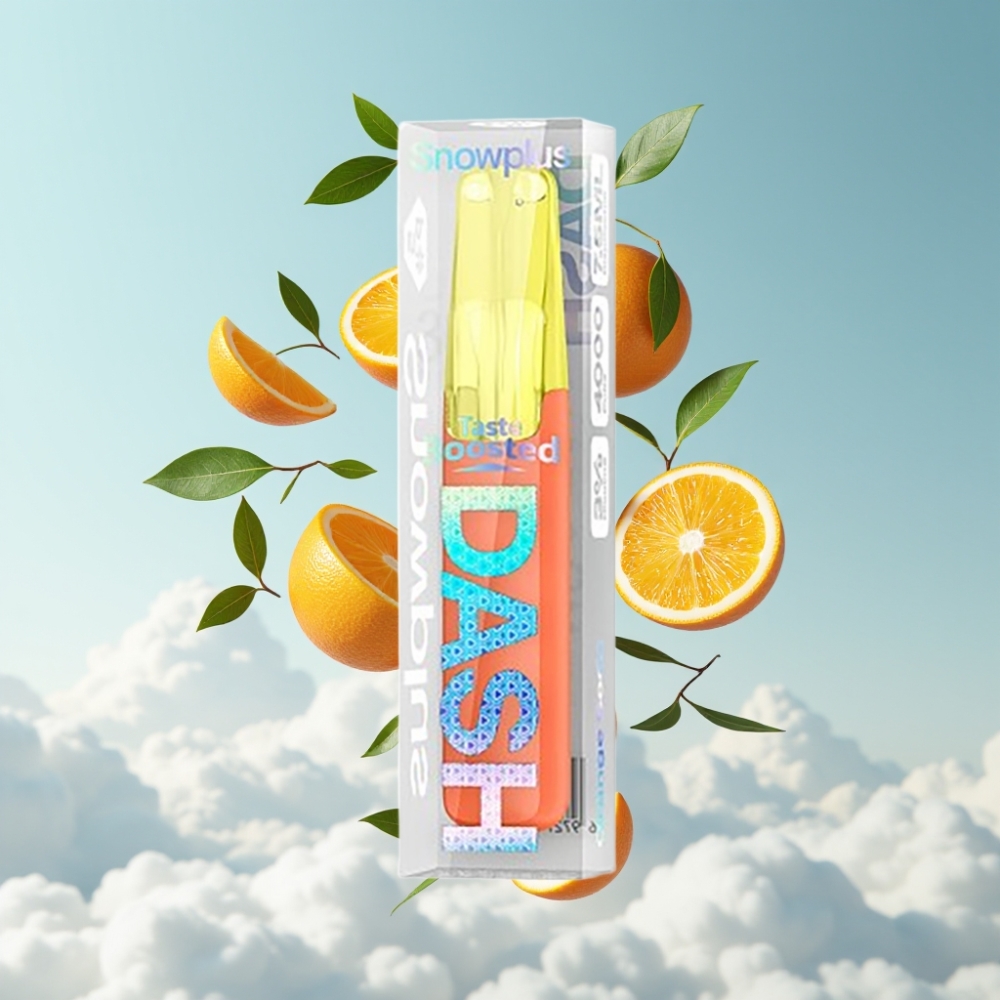 Snowplus Dash 4000 Puffs Keramik-Atomizer 7,5 ml Orangensoda