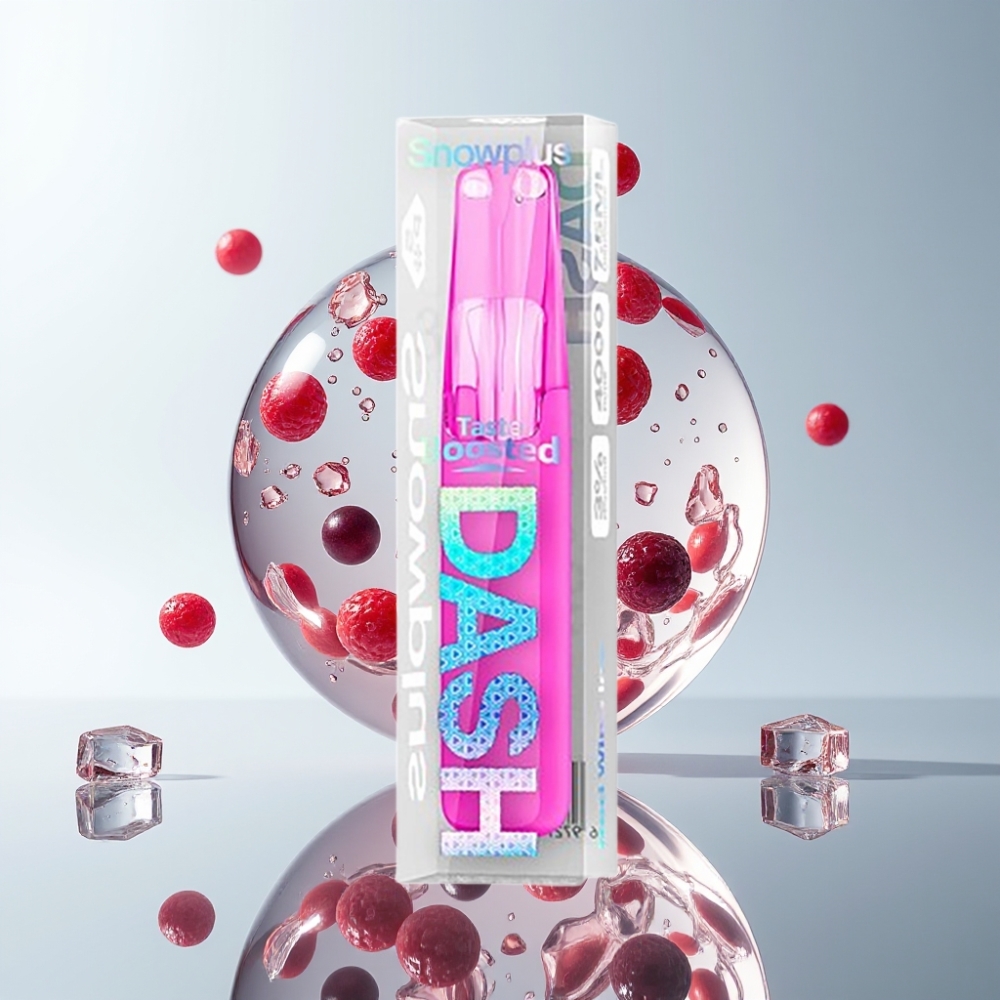 Snowplus Dash 4000 Puffs Keramik-Atomizer 7,5 ml Rotwein-Eis