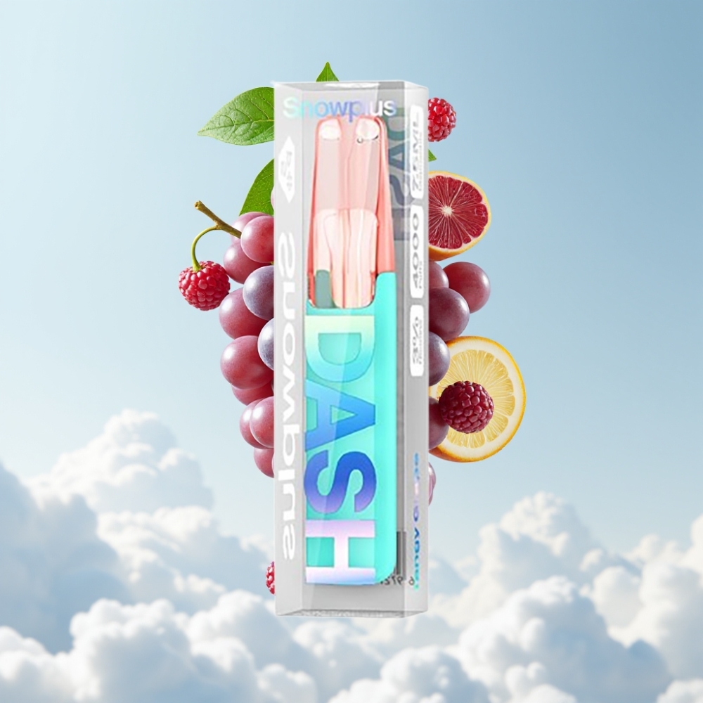 Snowplus Dash 4000 Puffs Keramik-Atomizer 7,5 ml Saure Traube