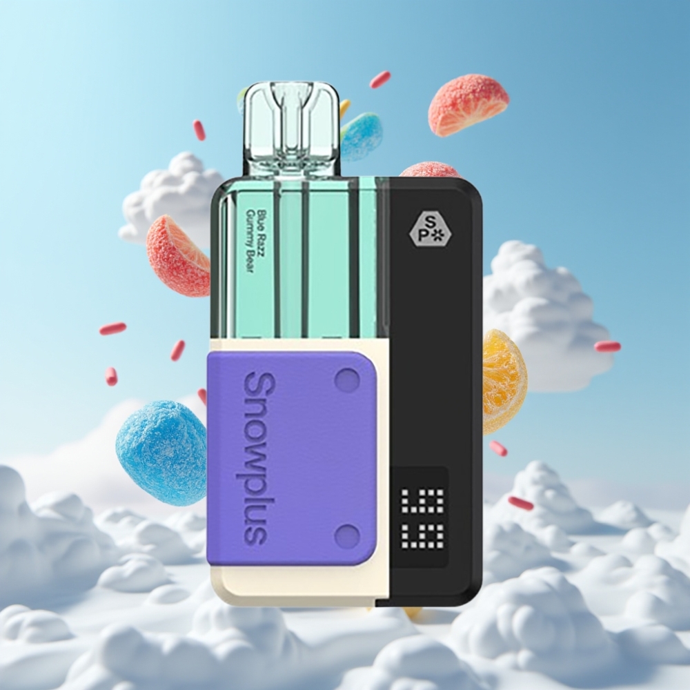 Snowplus Swift 5000 Puffs Dual Mesh 1000 mAh Blaue Razz Gummibärchen